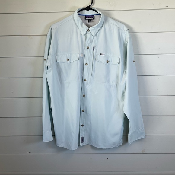 Patagonia Other - Patagonia full button down long sleeve shirt light blue men’s size medium